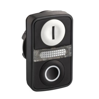 Schneider Electric Harmony XB5 Series White Black Momentary Push Button Head 22 mm Cutout IP69K IP67 IP66 ZB5AW7A1721