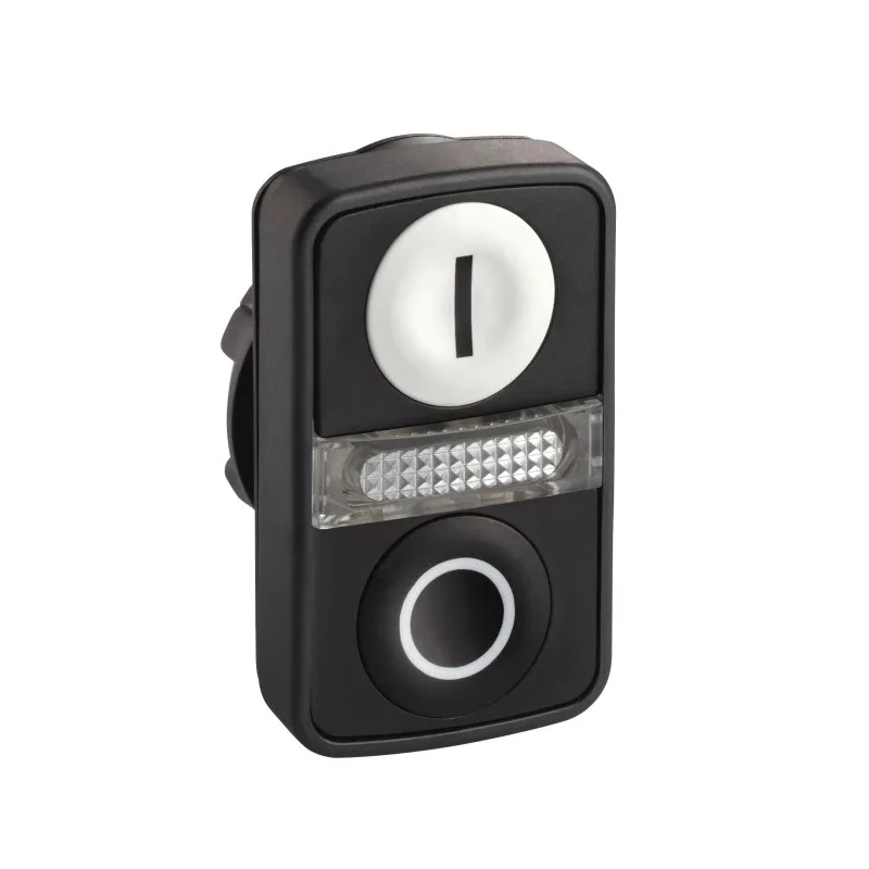 Schneider Electric Harmony XB5 Series White Black Momentary Push Button Head 22 mm Cutout IP69K IP67 IP66 ZB5AW7A1721