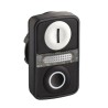Schneider Electric Harmony XB5 Series White Black Momentary Push Button Head 22 mm Cutout IP69K IP67 IP66 ZB5AW7A1721