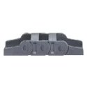 Igus Polymer Cable Trunking Accessory Cable Chain Mounting Bracket 17 mm Height 35.5 mm Width 1025.12P