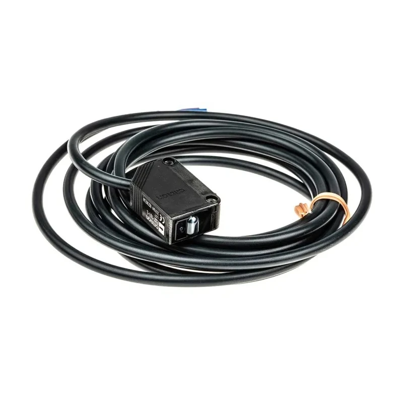 Omron Through Beam Photoelectric Sensor Block Style 15 m Detection Range NPN Output Pre-Wired IP67 E3Z-T61 2M