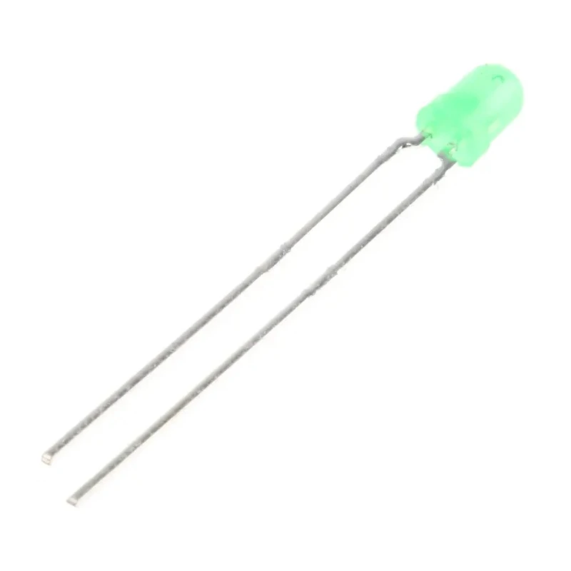 Vishay 3 V Green LED 3 mm (T-1) Through Hole 30mA 100mW ±60° Viewing Angle TLHG4605