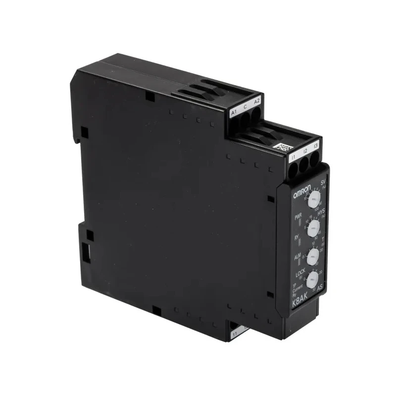 Omron Monitoring Relay 1 Phase SPDT DIN Rail Mount 10A to 200A 240V ac K8AK-AS3 100-240VAC