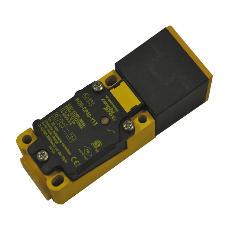 Turck Block Inductive Proximity Sensor Bi20-CP40-Y1X, 1/2-14 NPT Thread, 8.2V DC, 20 mm Detection Range, IP67, NAMUR Output