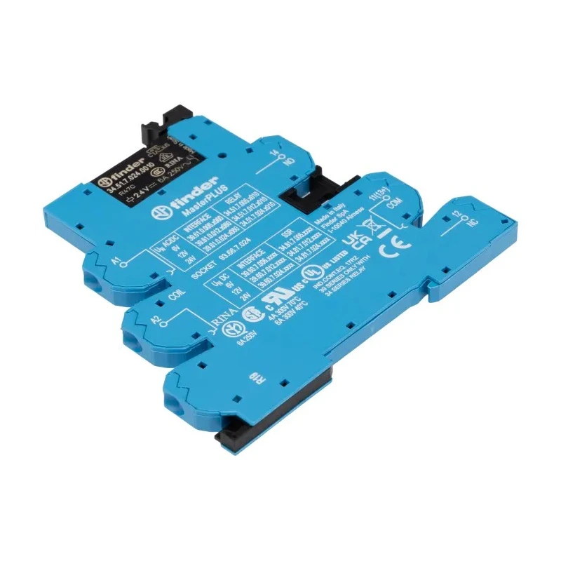 Finder 39 Series Interface Relay, DIN Rail Mount, 24V ac/dc Coil Voltage, SPDT Contact, 11mA Coil Current 39.61.0.024.0060