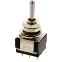 KNITTER-SWITCH Toggle Switch Panel Mount On-On-On DPDT Solder Terminal 250V ac MTA 206 PA