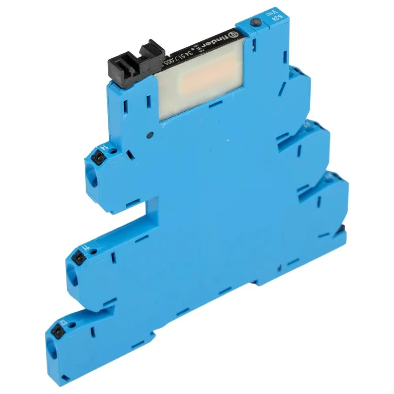 Finder 39 Series Electromechanical Interface Relay DIN Rail Mount 6V AC/DC Coil SPDT 35mA 6A Switching 250V 39.71.0.006.5060