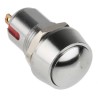 RS Pro Push Button Switch Momentary PCB SPST White LED IP67 125V AC 820-0602
