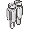 Entrelec BJM Series Jumper Bar for Use with TH35-7.5, TH35-15, G32 Grey 1SNA168520R0500