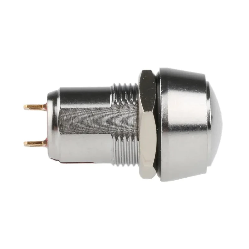 RS Pro Push Button Switch Momentary PCB SPST White LED IP67 125V AC 820-0602