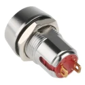 RS Pro Push Button Switch Momentary PCB SPST White LED IP67 125V AC 820-0602