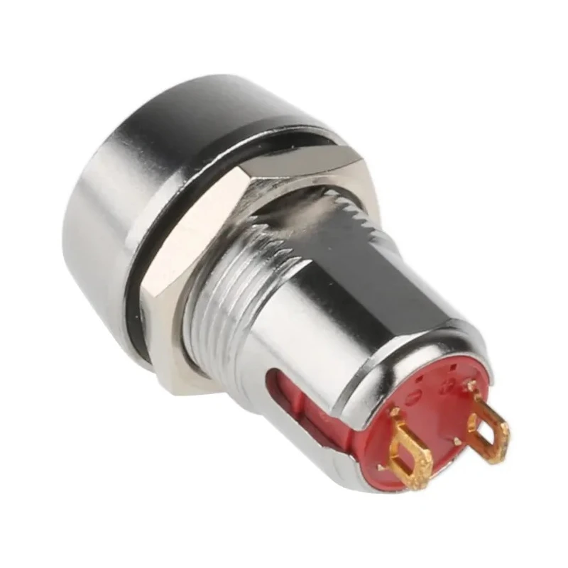 RS Pro Push Button Switch Momentary PCB SPST White LED IP67 125V AC 820-0602