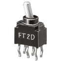 KNITTER-SWITCH Toggle Switch Microminiature PCB Mount On-On DPDT 28V DC FT 2 D