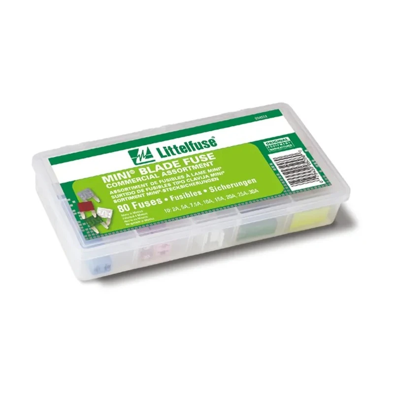Littelfuse Mini Blade Fuse Kit, SAE J2077 UL Listed, MINI Series 00940551Z