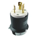 RS PRO 20A 125V USA NEMA L5-20P Mains Plug Black Nylon Body Quick Connect 817-9378
