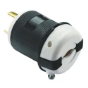 RS PRO 20A 125V USA NEMA L5-20P Mains Plug Black Nylon Body Quick Connect 817-9378