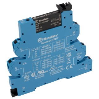 Finder Solid State Interface Relay 400V DIN Rail 6A Load Current 24V DC Load Voltage 39.50.7.024.9024