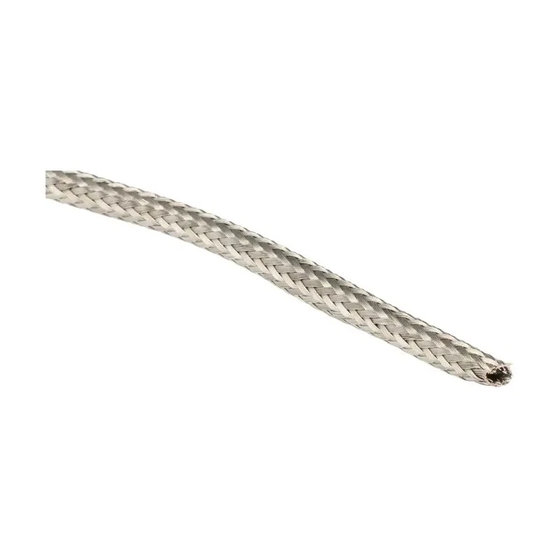 Alpha Wire Expandable Braided Tin Plated Copper Silver Cable Sleeve 30m Length 0.031in to 0.781in Diameter 2171 SV005