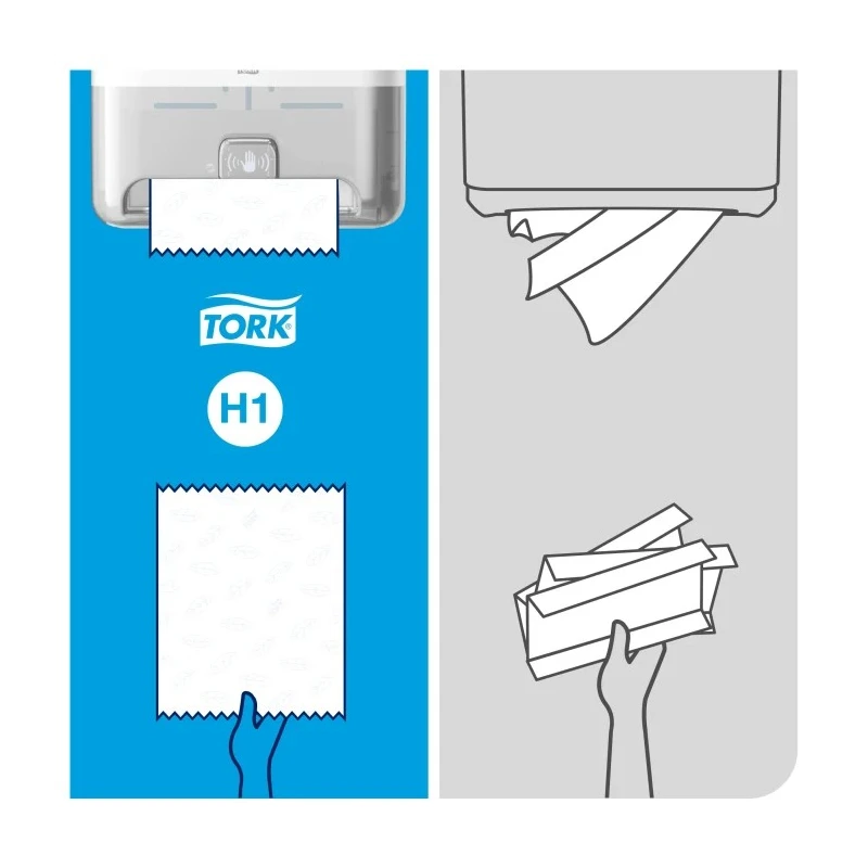 Tork Plastic White Wall Mount Paper Towel Dispenser 206 mm x 368 mm x 331 mm 551100