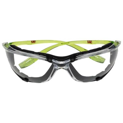 3M Solus Safety Glasses Anti-Fog Coating Clear Blue Lime Green Polycarbonate Lens Polycarbonate 7100216261