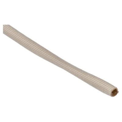 Alpha Wire Expandable Braided Fibreglass Silicone Rubber Natural Cable Sleeve 30m Length 5.28-7.57mm Diameter PF2004 NA005