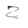 Pepperl + Fuchs Sensor Actuator Cable Female 4-Way Right Angle to Unterminated 5 m 250V IP67/IP68/IP69 V1-W-5M-PUR