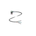 Pepperl + Fuchs Sensor Actuator Cable Female 4 Way Right Angle to Unterminated, 5 m, 24V, Polypropylene Jacket V1-W-A2-5M-PUR