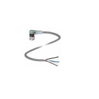 Pepperl + Fuchs Sensor Actuator Cable Female 4 Way Right Angle to Unterminated, 5 m, 24V, Polypropylene Jacket V1-W-A2-5M-PUR