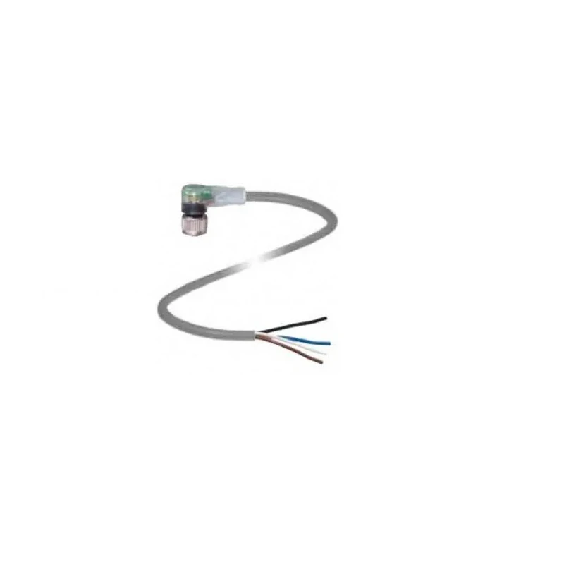 Pepperl + Fuchs Sensor Actuator Cable Female 4 Way Right Angle to Unterminated, 5 m, 24V, Polypropylene Jacket V1-W-A2-5M-PUR