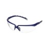 3M 2000 Series Safety Glasses Anti-Fog Anti-Scratch Clear Polycarbonate Lens Blue Grey Plastic Frame S2001AF-BLU
