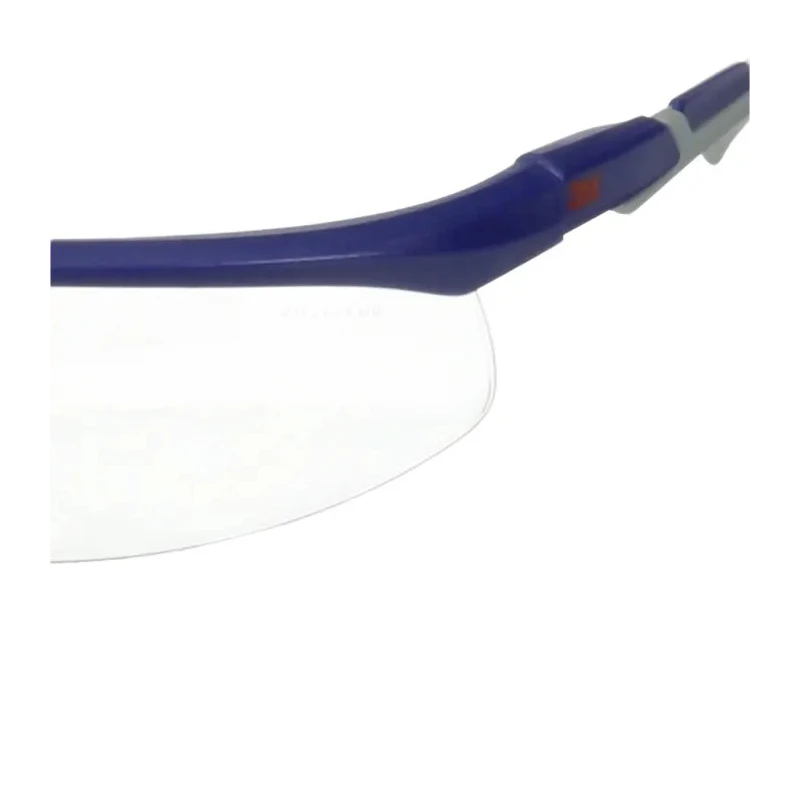 3M 2000 Series Safety Glasses Anti-Fog Anti-Scratch Clear Polycarbonate Lens Blue Grey Plastic Frame S2001AF-BLU