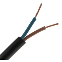 RS PRO 2 Core Power Cable Black 1 mm² 60 °C 750 V AC Stranded Copper Conductor 50 m Length CPE Jacket 821-3235