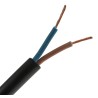 RS PRO 2 Core Power Cable Black 1 mm² 60 °C 750 V AC Stranded Copper Conductor 50 m Length CPE Jacket 821-3235