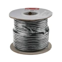 RS PRO 2 Core Power Cable Black 1 mm² 60 °C 750 V AC Stranded Copper Conductor 50 m Length CPE Jacket 821-3235