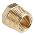RS PRO Brass Threaded Fitting Straight 3/8 in BSP Male to 1/4 in BSP Female Reducer Bush 203-9016