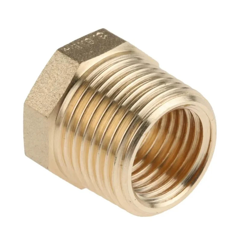 RS PRO Brass Threaded Fitting Straight 3/8 in BSP Male to 1/4 in BSP Female Reducer Bush 203-9016