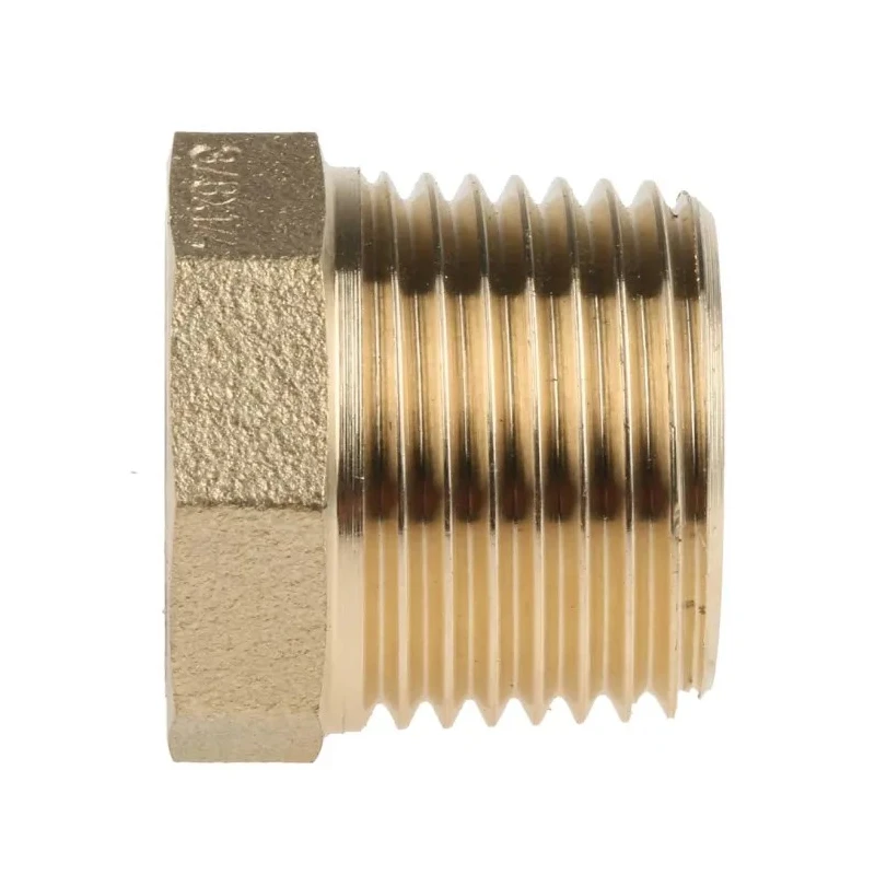 RS PRO Brass Threaded Fitting Straight 3/8 in BSP Male to 1/4 in BSP Female Reducer Bush 203-9016