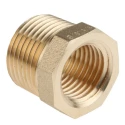 RS PRO Brass Threaded Fitting Straight 3/8 in BSP Male to 1/4 in BSP Female Reducer Bush 203-9016