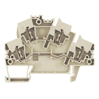 Weidmüller Z Series Feed Through Terminal Block Beige 2-Level Clamp 2.5mm² 800V 24A 1790990000