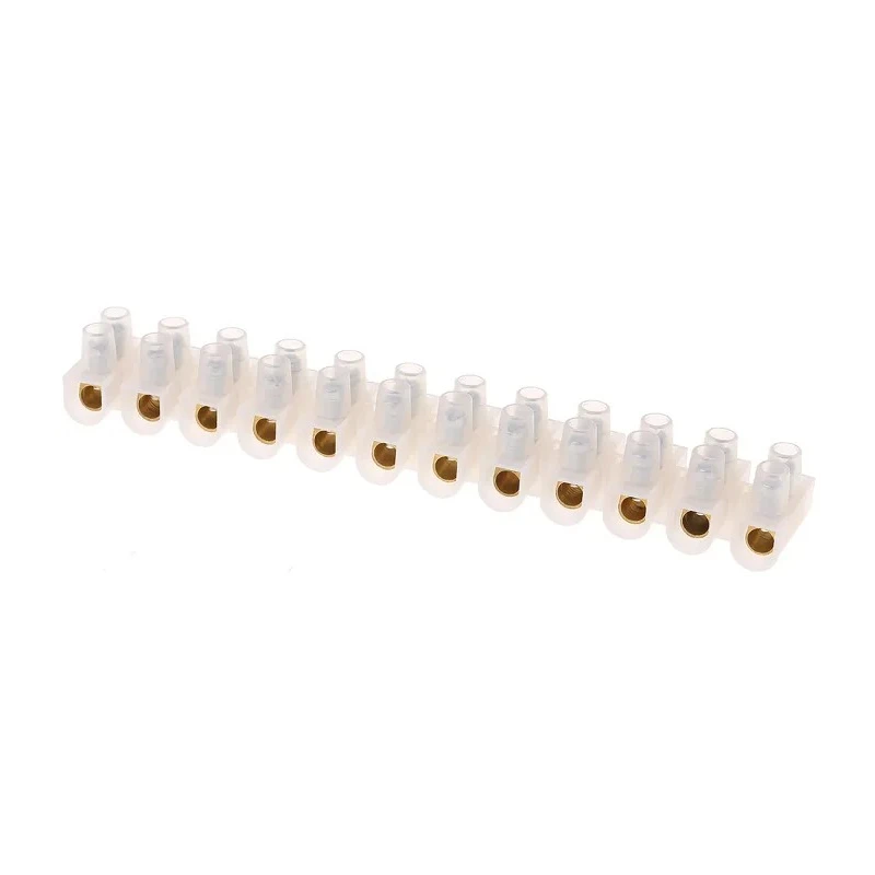 HellermannTyton Sigma Series Terminal Strip 12-Way, 16mm Wire Size, 76A Current, Screw Termination CS30NTPE