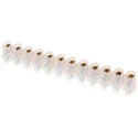 HellermannTyton Sigma Series Terminal Strip 12-Way, 16mm Wire Size, 76A Current, Screw Termination CS30NTPE