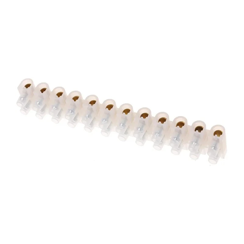 HellermannTyton Sigma Series Terminal Strip 12-Way, 16mm Wire Size, 76A Current, Screw Termination CS30NTPE