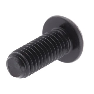 RS PRO Black Steel Hex Socket Button Screw, Hex Drive, M6 Thread Size, 15 mm Length 822-9120
