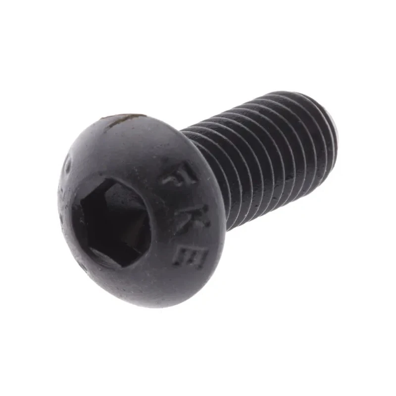 RS PRO Black Steel Hex Socket Button Screw, Hex Drive, M6 Thread Size, 15 mm Length 822-9120