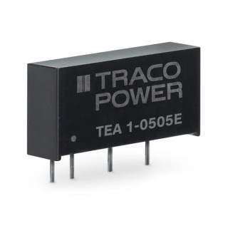 TRACOPOWER 1W 5V DC/DC Converter, 200mA Output, 4.5-5.5V Input, SIP PCB Mount TEA 1-0505E