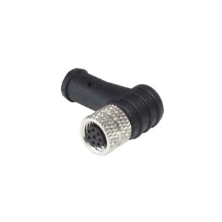 Bulgin Sensor Actuator Cable 8 Contacts Female Right Angle to 8 Contacts Unterminated 1 m PVC Jacket PXPPVC08RAF08ACL010PVC