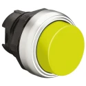 Lovato Electric Platinum Series Yellow Spring Return Push Button Head, 22 mm Cutout, IP67, IP66, IP69K LPCB205