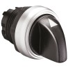 Lovato Electric Platinum Series 3 Position Selector Switch Head, 22 mm Cutout, Black Handle LPCS133