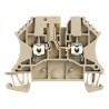 Weidmüller W Series Beige Disconnect Terminal Block, 2.5mm² Cable CSA, 1-Level, Screw Termination, 500V, 24A 8731670000