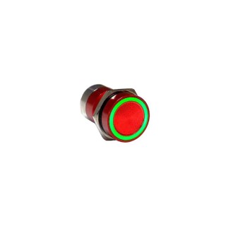 Bulgin Capacitive Switch Momentary NO Illuminated Red Green On-Off Aluminium IP68 MC16MORGR